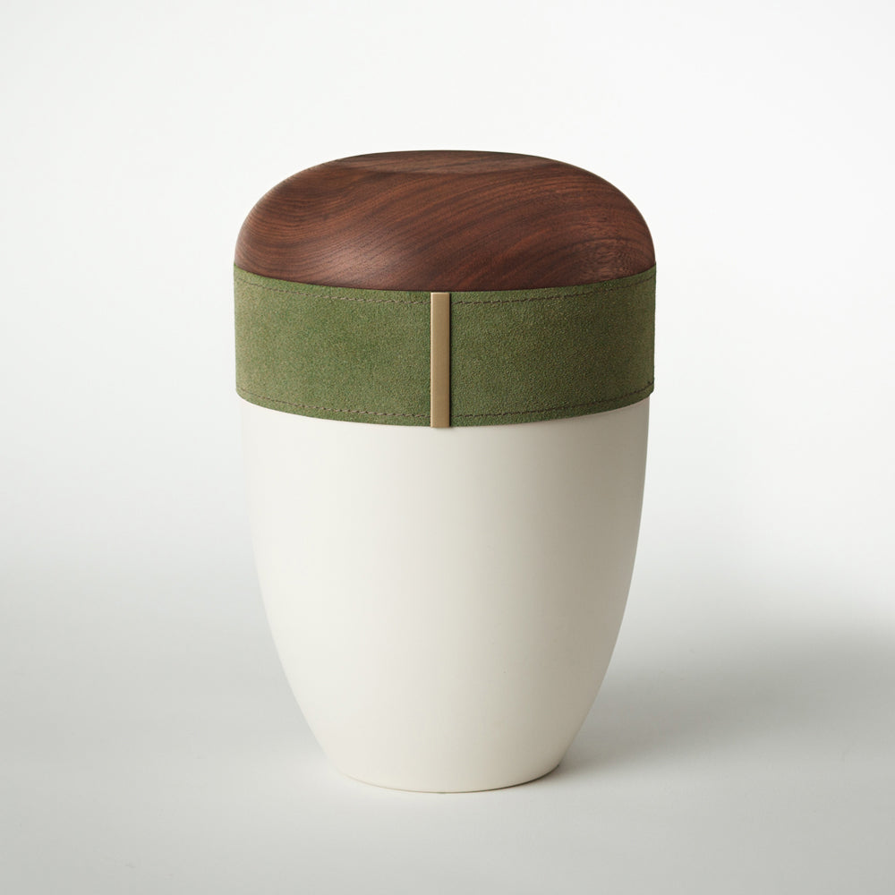 Holz-Lederurne "Smaragd"