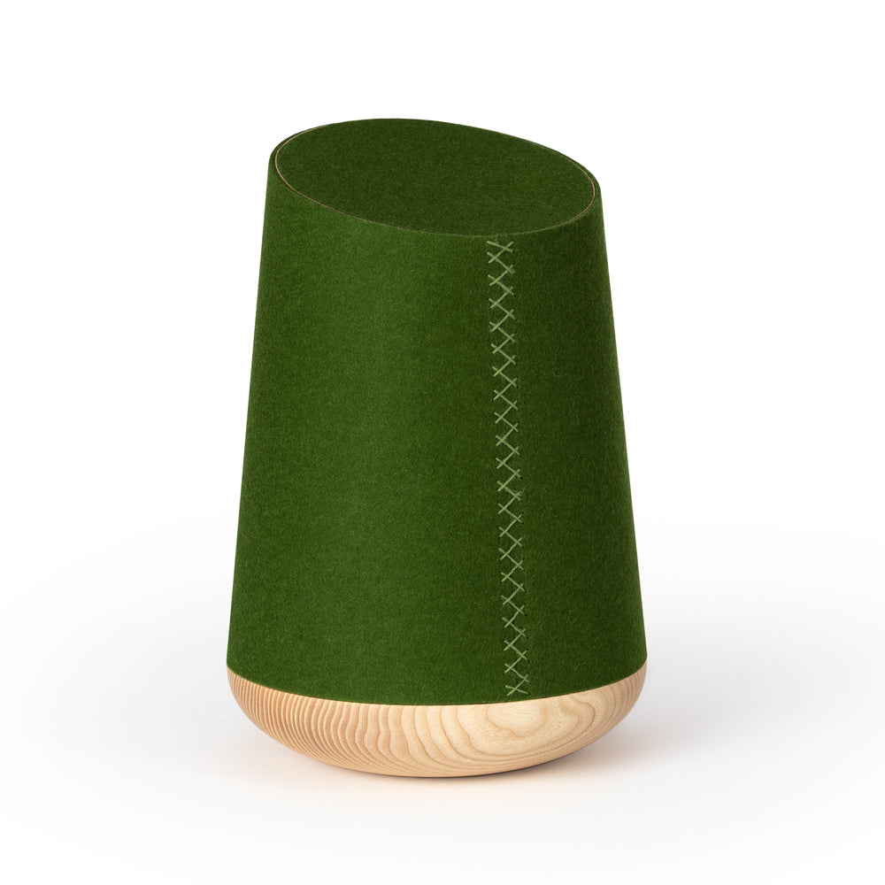 Holz-Filzurne "Wiesengrün"