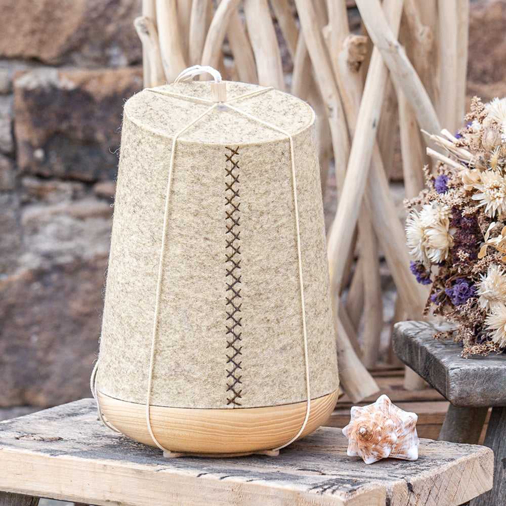 Wood-Felt Urn “Natural Mottled”