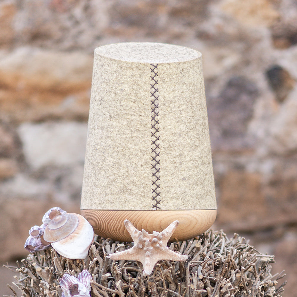 Holz-Filzurne "Natur Meliert"