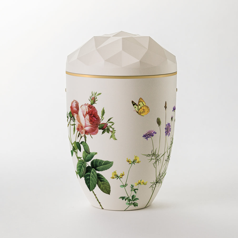 Reliefurne mit Dekor "Blumenwiese"