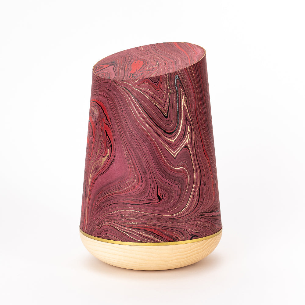 Marmoré-Holzurne "Burgund-Gold"