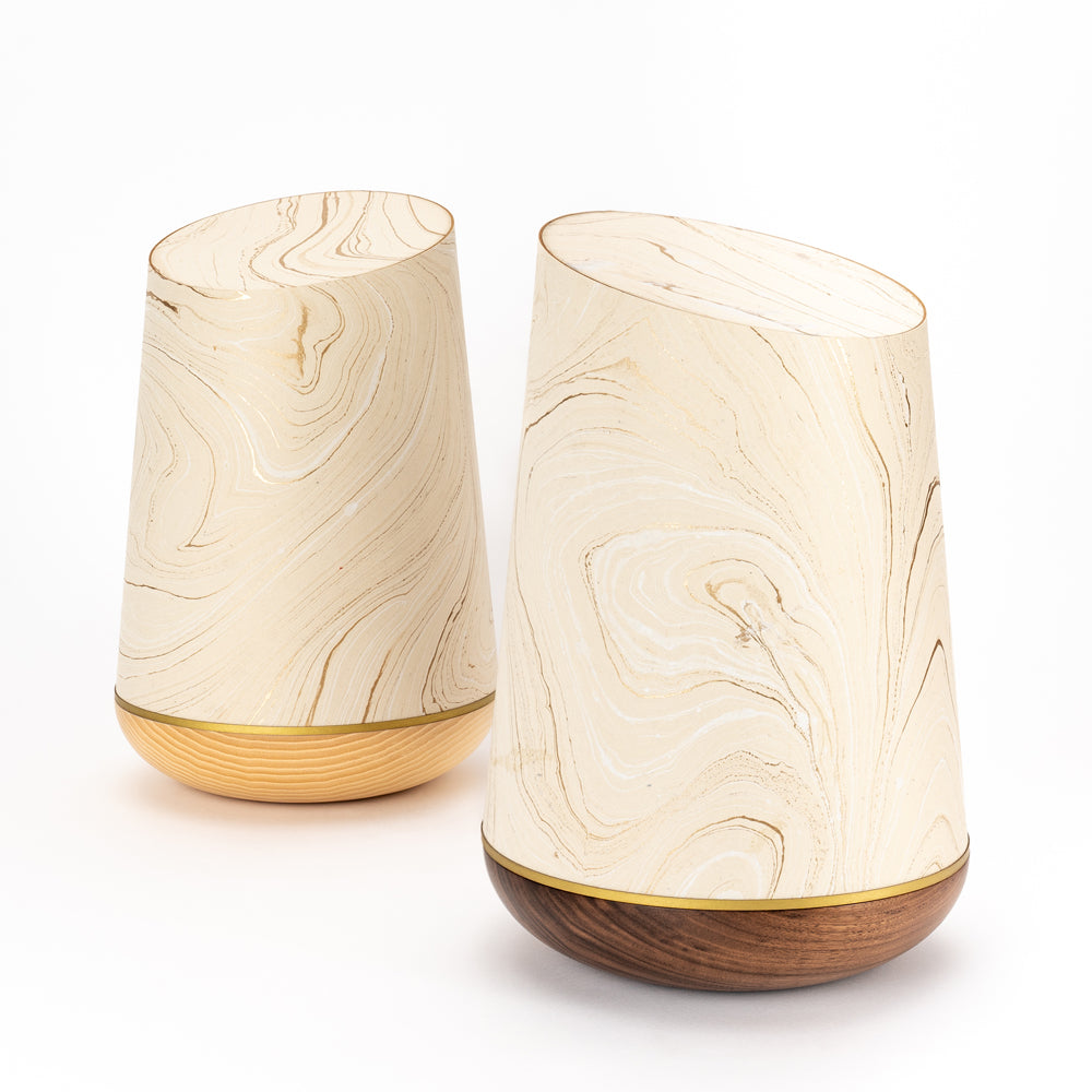 Marmoré-Holzurne "Champagner-Gold"