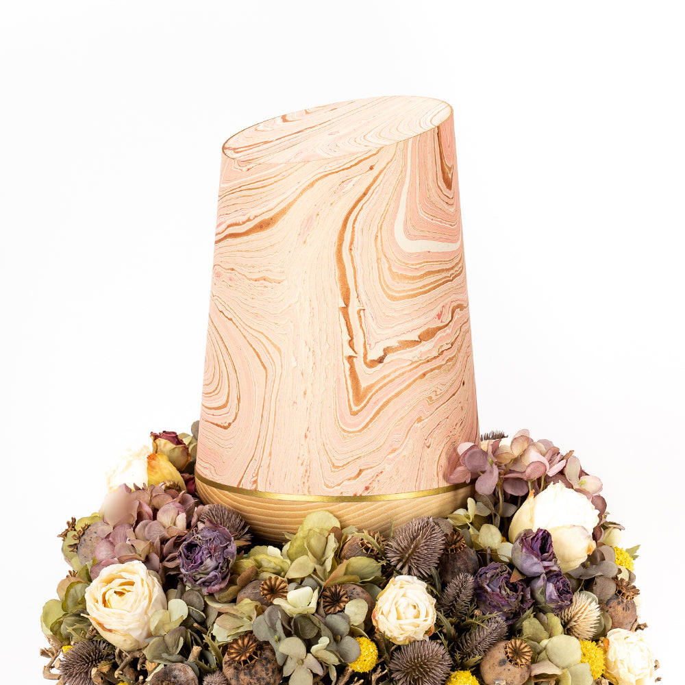 Marmoré-Holzurne "Rosé-Gold"